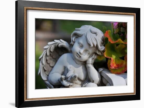 Sculpture of an Angel-Frank May-Framed Photo