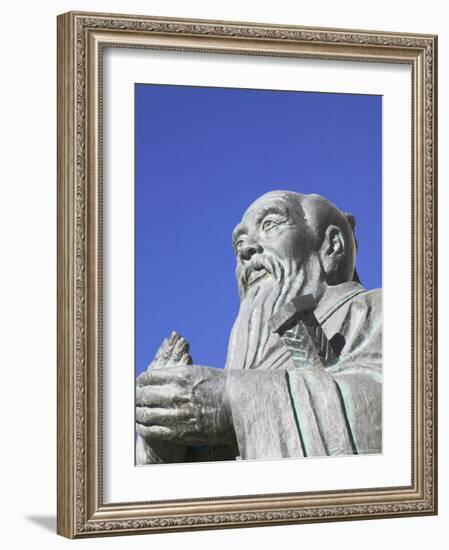 Sculpture of Confucius, Tibet, China-Keren Su-Framed Photographic Print