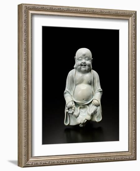 Sculpture of Happy Buddha-null-Framed Photographic Print