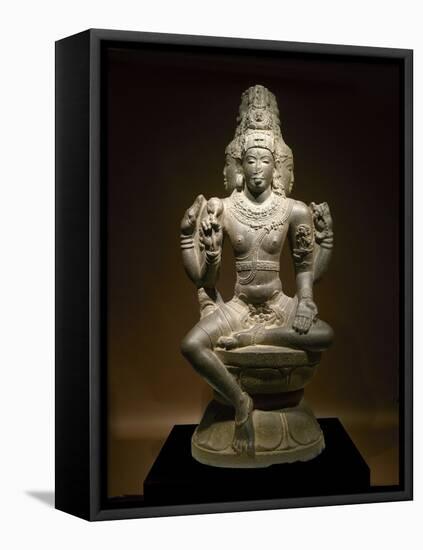Sculpture of Shiva-null-Framed Premier Image Canvas