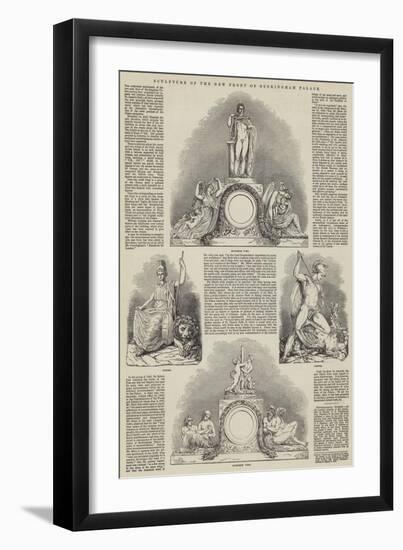 Sculpture of the New Front of Buckingham Palace-null-Framed Giclee Print