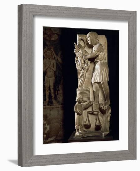 Sculpture Representing Month of September-Benedetto Antelami-Framed Giclee Print