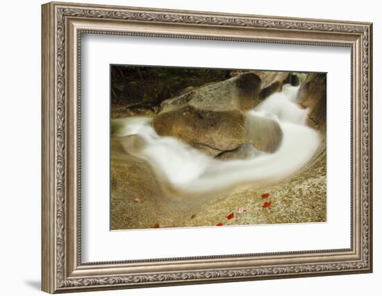 Sculptured Rocks Near the Basin in New Hampshire's Franconia Notch SP-Jerry & Marcy Monkman-Framed Photographic Print