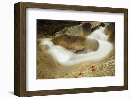 Sculptured Rocks Near the Basin in New Hampshire's Franconia Notch SP-Jerry & Marcy Monkman-Framed Photographic Print