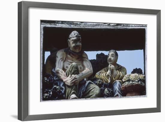 Sculptures at the Ancestral Temple of the Chen Family in Canton-null-Framed Giclee Print