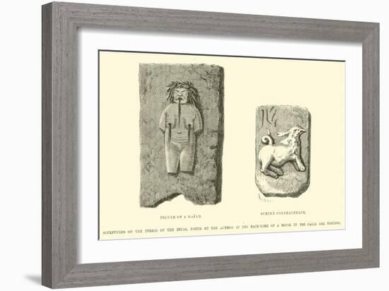 Sculptures of the Period of the Incas-Édouard Riou-Framed Giclee Print