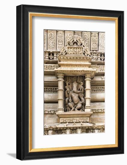 Sculptures on the walls of Lakshmana Temple, Khajuraho Group of Monuments, India-G&M Therin-Weise-Framed Photographic Print
