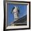 Scuola Grande Di San Fantin, Venice - Statue of Angel with Wings Above Pediment (Detail)-Mike Burton-Framed Photographic Print