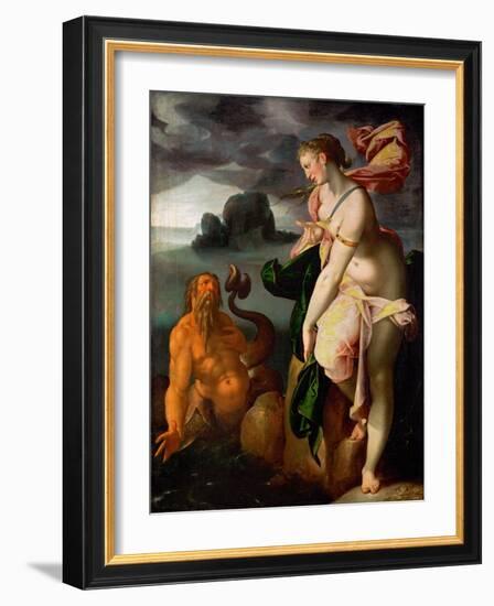 Scylla and Glaucus, Ca 1580-1582-Bartholomeus Spranger-Framed Giclee Print