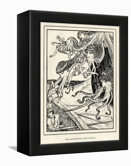 Scylla the Six-Headed Monster-Henry Justice Ford-Framed Stretched Canvas