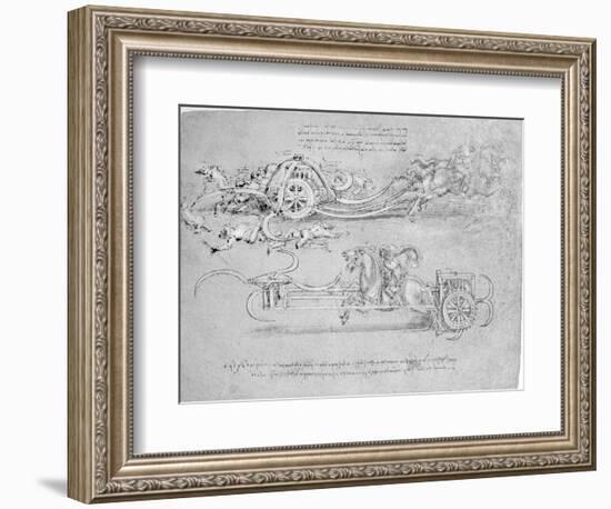 Scythed Chariot, c.1483-85-Leonardo da Vinci-Framed Giclee Print