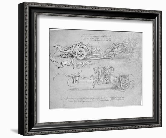 Scythed Chariot, c.1483-85-Leonardo da Vinci-Framed Giclee Print