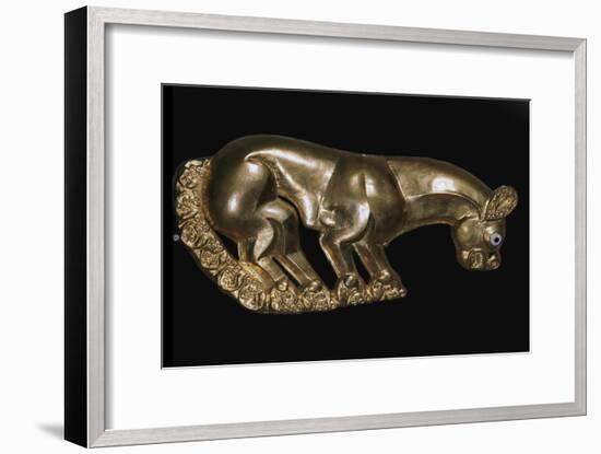 Scythian gold plaque from a shield or breastplate depicting a panther, 6th century BC-Unknown-Framed Giclee Print