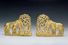 Pair of Belt Clasps with Three Figures-Scythian-Giclee Print