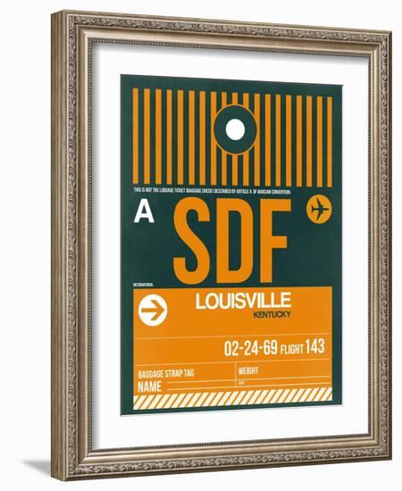 SDF Louisville Luggage Tag I-NaxArt-Framed Art Print