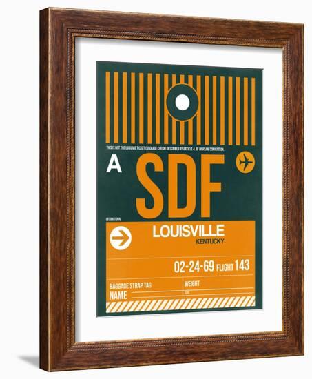 SDF Louisville Luggage Tag I-NaxArt-Framed Art Print