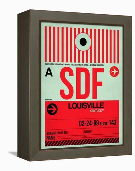 SDF Louisville Luggage Tag II-NaxArt-Framed Stretched Canvas