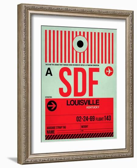 SDF Louisville Luggage Tag II-NaxArt-Framed Art Print