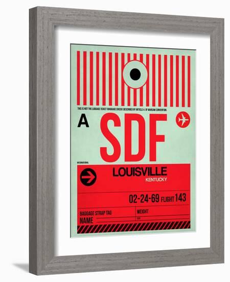 SDF Louisville Luggage Tag II-NaxArt-Framed Art Print