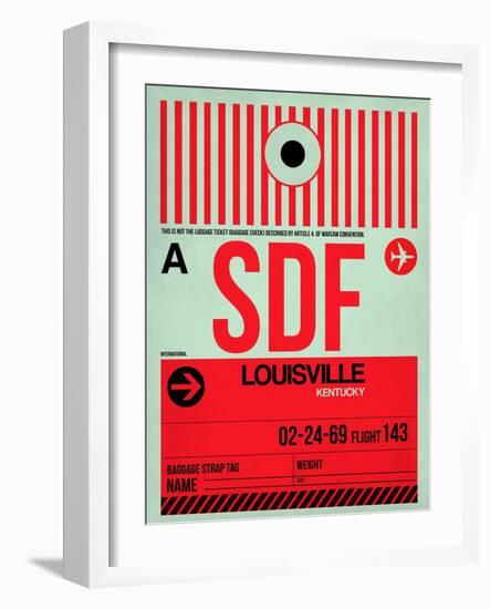 SDF Louisville Luggage Tag II-NaxArt-Framed Art Print