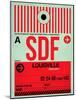 SDF Louisville Luggage Tag II-NaxArt-Mounted Art Print