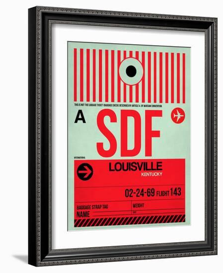 SDF Louisville Luggage Tag II-NaxArt-Framed Art Print