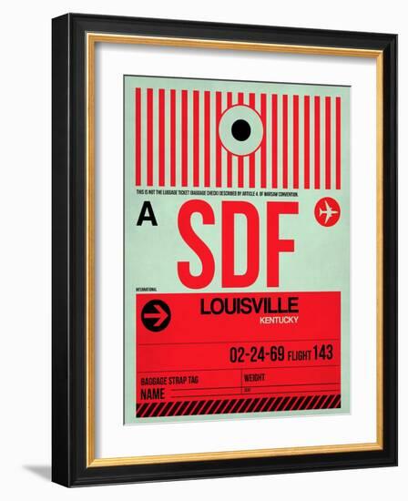 SDF Louisville Luggage Tag II-NaxArt-Framed Art Print