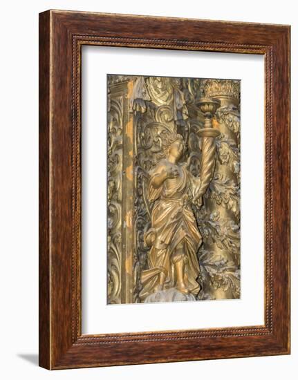 Se Do Porto, Portugal, Oporto, Gilded Sculpture-Jim Engelbrecht-Framed Photographic Print