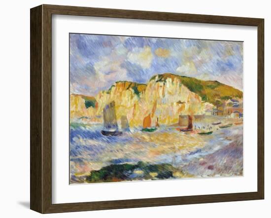 Sea and Cliffs-Pierre-Auguste Renoir-Framed Giclee Print