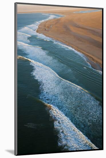 Sea and Desert, Namib Desert, Namibia, Aerial View-Peter Adams-Mounted Photographic Print