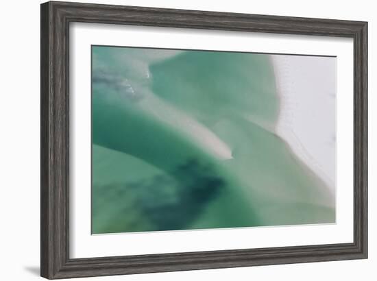 Sea and Fresh Water Covering Beach, Hill Inlet, Queensland, Australia-Peter Adams-Framed Photographic Print