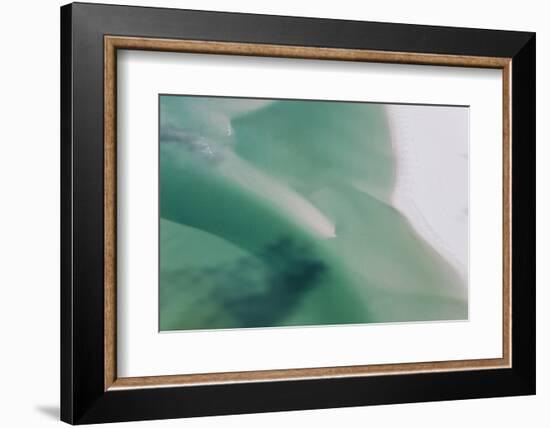 Sea and Fresh Water Covering Beach, Hill Inlet, Queensland, Australia-Peter Adams-Framed Photographic Print