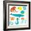 Sea Animals Collection-elein-Framed Art Print