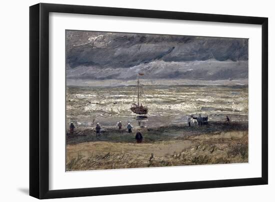 Sea at Scheveningen Par Gogh, Vincent, Van (1853-1890). Oil on Canvas, Size : 34,5X61, 1882, Van Go-Vincent van Gogh-Framed Giclee Print