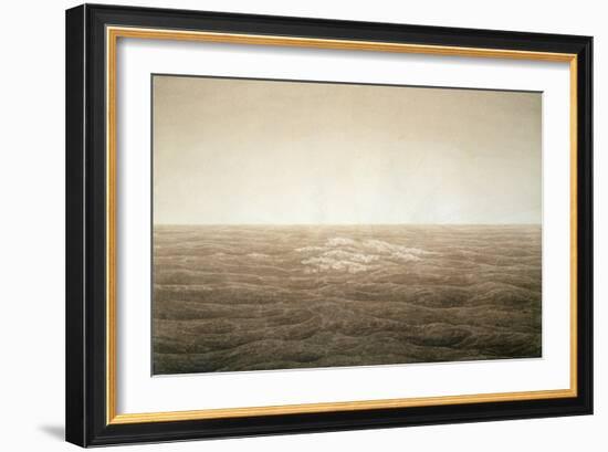 Sea at Sunrise, 1828-Caspar David Friedrich-Framed Giclee Print