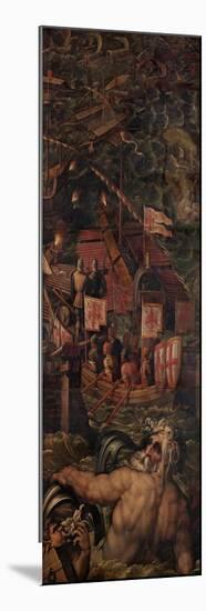 Sea Battle Between Florentines and Pisans, 1563-1565-Giorgio Vasari-Mounted Giclee Print