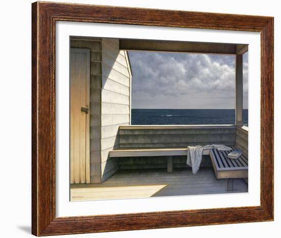 Sea Bench-Daniel Pollera-Framed Art Print