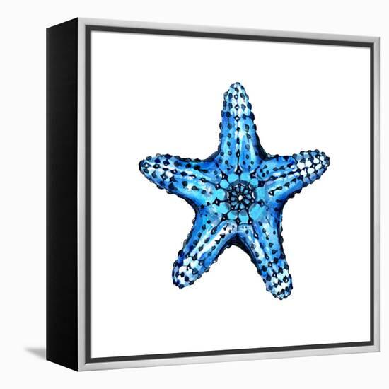 Sea Blue Starfish-Crystal Smith-Framed Stretched Canvas