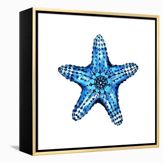 Sea Blue Starfish-Crystal Smith-Framed Stretched Canvas