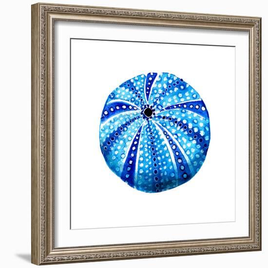 Sea Blue Urchin-Crystal Smith-Framed Art Print