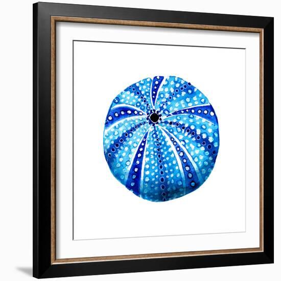 Sea Blue Urchin-Crystal Smith-Framed Art Print