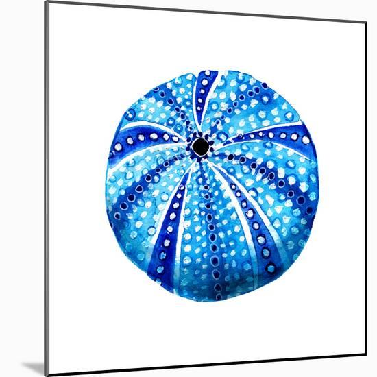 Sea Blue Urchin-Crystal Smith-Mounted Art Print