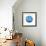 Sea Blue Urchin-Crystal Smith-Framed Art Print displayed on a wall