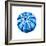 Sea Blue Urchin-Crystal Smith-Framed Art Print