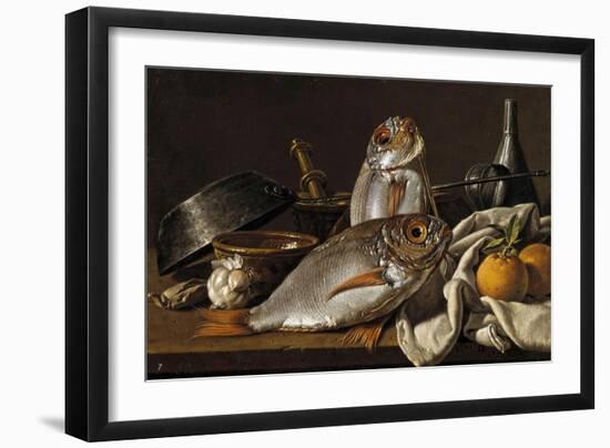 Sea-Bream and Oranges, 1772-Luis Egidio Meléndez-Framed Giclee Print