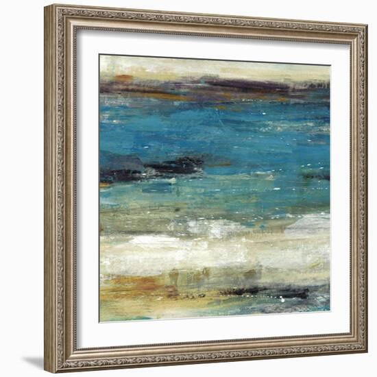 Sea Breeze Abstract I-null-Framed Art Print