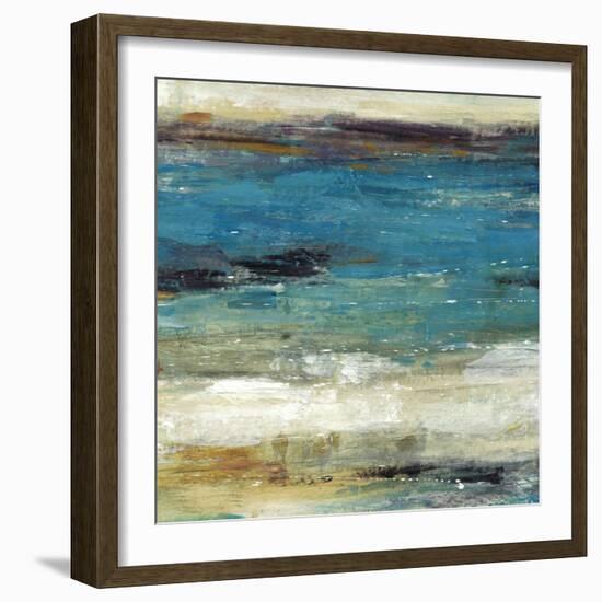 Sea Breeze Abstract I-null-Framed Art Print