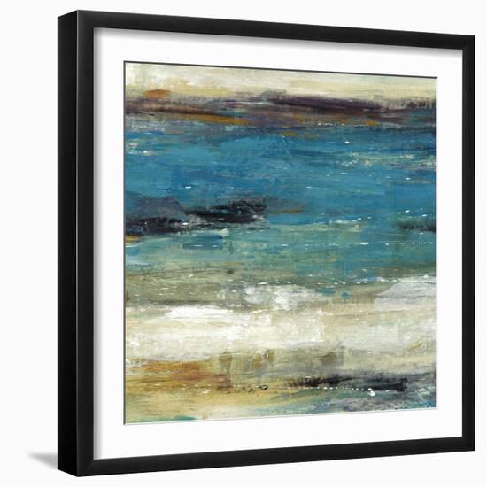 Sea Breeze Abstract I-null-Framed Art Print