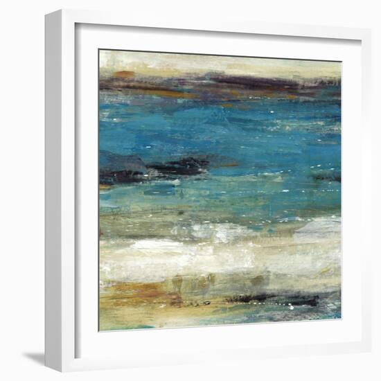 Sea Breeze Abstract I-null-Framed Art Print