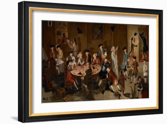 Sea Captains Carousing in Surinam, C.1752-58-John Greenwood-Framed Giclee Print